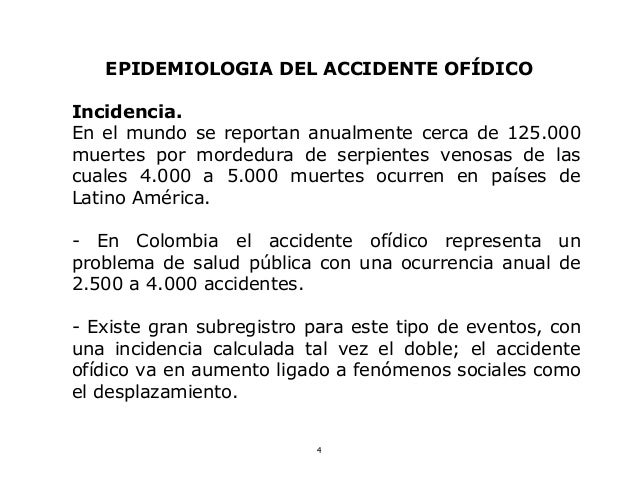 manejo de ofidismo